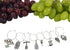 Two Gorgeous Wine Charm Sets – 18 Pieces Total, Wine Lover and World Traveler Themes...