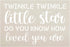Twinkle Twinkle Little Star - How Loved Stencil by StudioR12 | Song Lyrics |Craft DIY Kids Room, Nursery Decor | Paint Wood Signs | Select Size (1...