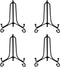 Artliving 3.5 Inch Black Mini Iron Stand Cookie Holder Display Stand Place Card Holder Display Easels at Weddings, Birthday Party (4 pack)...