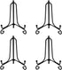 Artliving 3.5 Inch Black Mini Iron Stand Cookie Holder Display Stand Place Card Holder Display Easels at Weddings, Birthday Party (4 pack)...