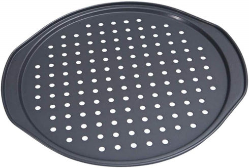 Latest 13 Inch Nonstick Carbon Steel Pizza Pan Bakeware with holes Pizza Baking Pan for Oven Baking Supplies?35x32x1.3cm?...