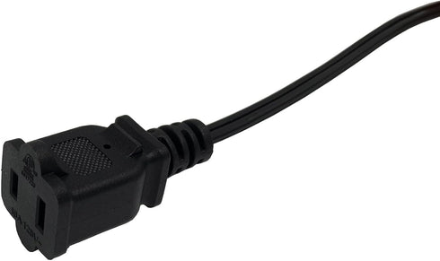 5 FT Extension Cord, Indoor Extension Cord Black, 18 AWG Small Short 2 Prong Power Cord, Female Male Low Profile Plug 3 Pack...