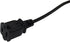 5 FT Extension Cord, Indoor Extension Cord Black, 18 AWG Small Short 2 Prong Power Cord, Female Male Low Profile Plug 3 Pack...
