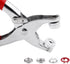 Press Stud Pliers Heavy Duty - 120 Pcs Buttons+1 Pliers+1 Punch Tool 120 Sets Mix Colors Metal Prong Snap Buttons Fasteners Press Studs and Plier ...