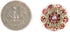 10 pcs Fancy Pink Mix Color Rhinestones Sewing Metal Shank Buttons for Coats -22mm -8/9"...