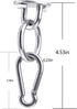 Hammock Hanging Hook Kit, Load Capacity 1400 lb, Stainless Steel Round Mount Pads, Spring Snap Hooks, Lag Screws Set for Hammock Yoga Swing Chair ...