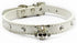 Cute Dazzling Sparkling Elegant Fancy Skull Diamond Crystal Rhinestone Leather Small Pet Dog Cat Collar Puppy (S, White)...
