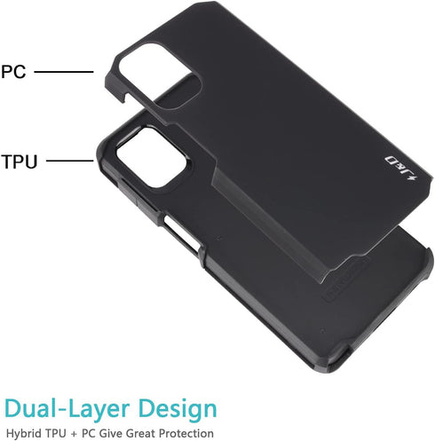 J&D Case Compatible for Moto G Stylus 2021 Case, Heavy Duty Hybrid Rugged Case with (2-Pack) Glass Screen Protector Protective Cover, Not Compatib...