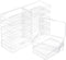 BENECREAT 12 Packs PP Plastic Bead Container Box, 3.7x2.6x1inch Rectangle Storage Organizer Box, Dustproof Case with Hinged Lid for Cards, Beads a...