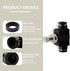 3 Pcs 10mm Tube OD Air Flow Control Valve,Union Pneumatic Speed Control Flow Controller PSA-010 Straight Union Push to Connect Tube Fitting Regula...