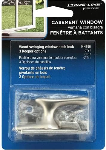 Prime-Line H 4158 Satin Nickel Casement Window Lock (Single Pack)...