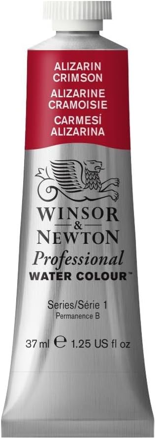 Winsor & Newton Professional Water Colour Paint, 1.25-oz Tube, Alizarin Crimson...