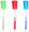 3 Pack Sponge Cleaning Brush Soft Foam Sponges Bottle Scrubber Dishwashing Brushes with Adjustable Long Plastic Handle for Home Kitchen Baby Bottl...