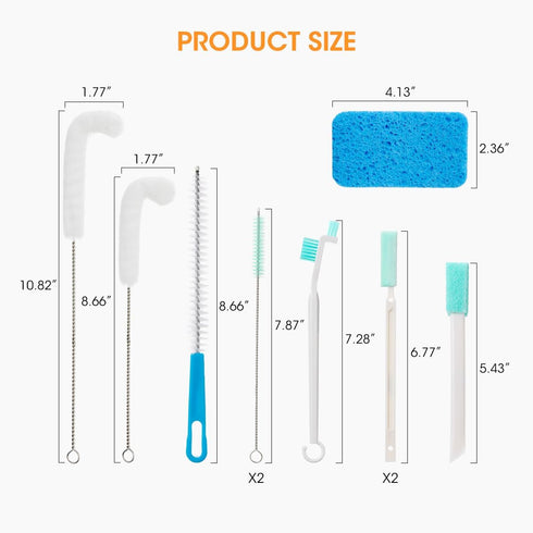 AIEVE Ice Machine Cleaner Brush Sets, 10 Pcs Ice Maker Cleaner Tools Kits...