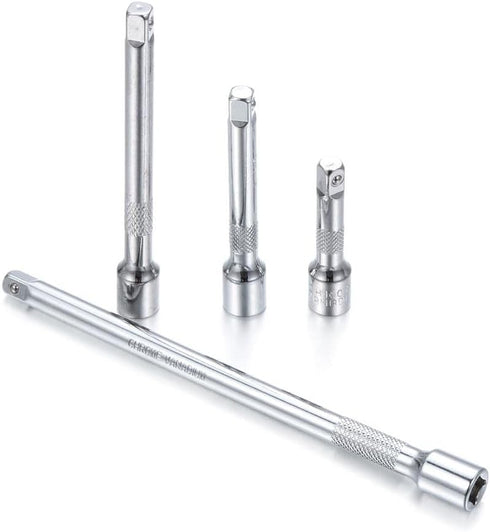 8pcs Socket Extension Set Drive Ratchet Socket Hand Tool Improved Extender Wrench Adjustment Tools 2"/50mm, 3"/75mm, 4"/100mm, 6"/150mm Long Shaft...