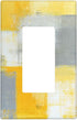 Abstract Single Decorator Rocker Light Switch Cover Decorative 1 Gang Decora/GFCI Wall Plate Faceplate for Garden House Family Country Decor Oil P...