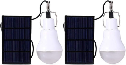 Solar Light Bulb Outdoor 130LM Portable Solar Powered Led Bulb Light for Chicken Coops Shed Hiking Fishing Camping Tent Lighting(2Pack)...