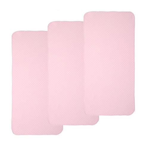 Pleasant Boulevard | Portable Waterproof Baby Changing Pad Liner, Washable Reusable Changing Table Cover Made with Breathable TPU, 27x13in (Pink, ...