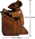 Church Mouse Statue, Wooden Church Mouse in The Pulpit Collectible Figurine for Home and Office Desktop Decor, Mouse Ornament On The Pulpit Sculpt...