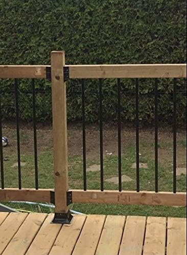 FENCE & DECK RITE Baluster connectors for ¾” OD Metal balusters. Black Polypropylene. (50)...