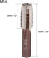 uxcell Metric Hand Tap M16 Thread 2 Pitch 4 Straight Flutes H2 Alloy Tool Steel Bottom & Taper Screw Tap Set Tapping Tools for Repairing 1 Pair...