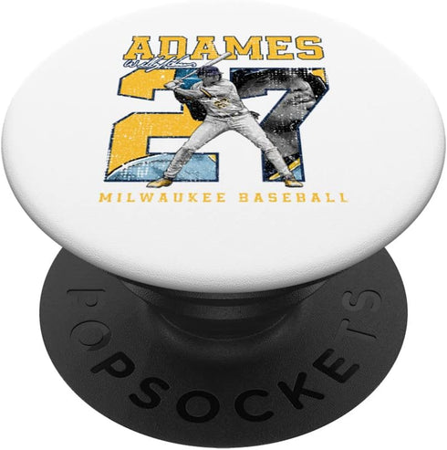 Number and Portrait Willy Adames Milwaukee MLBPA PopSockets Swappable PopGrip...