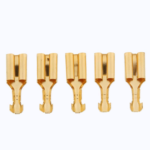 7.8Mm Female Quick Disconnect,100 Pcs Blade, Brass Plug and Pull Type Connector 8mm Female Spade Terminal with 7.92 Terminal 7.8mm...