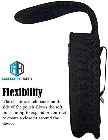 Military Grade Cell Phone Case,Rugged Pouch Holster Nylon Metal Clip Belt Flip Phone Case Fits Kyocera Cadence S2720, DuraXTP, DuraXV LTE, DuraXV ...