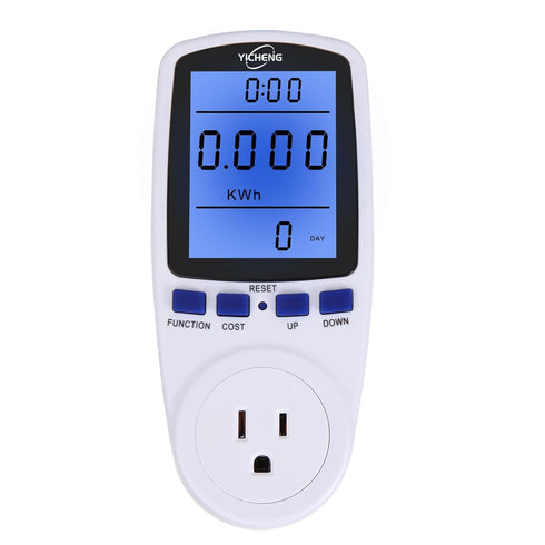 YICHENG Electrical Usage Monitor,Watt Meter,Power Meter,Wattage Meter,Energy Voltage amp Meter Tester with,Overload Protection,7 Modes Display(Blu...