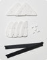 Baffect Adjustable Magnetic Window Cleaner Refill, 10 Sets Replacement Pads and Blades Refill Replaceable Triangle Sponge and Rubber Strip Replace...