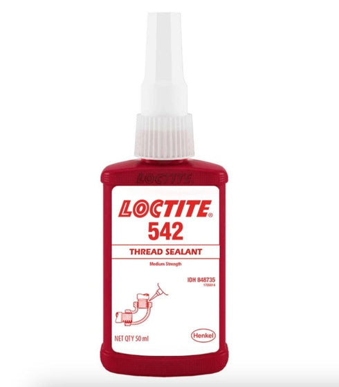 Loctite 542 Liquid Thread Sealant, 50 mL Bottle, Brown...