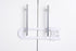 Sliding Cabinet Locks Baby Proofing – Adjustable Child Safety Latches for Knobs & Handles – 10 Pack – No Adhesive Drilling or Tools - White...