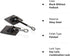 Refrigerator Door Lock Without Padlock - Black