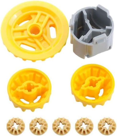 New Version Differentials Gears MOC Technical Modification Parts Compatible with Standard Building Blocks...