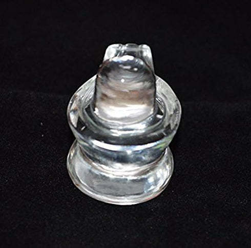 IS4A Blessed & Energized Crystal Quartz Sphatik Sphatika Shivling Shiva Lingam Shiva Linga 25-30 Gram Grams...