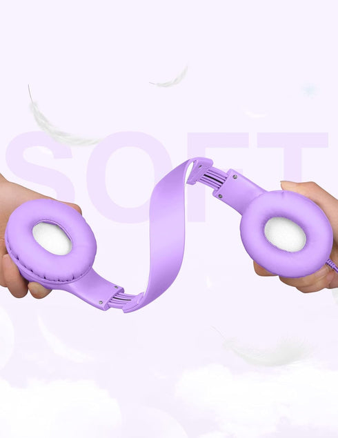 Headphones for Kids for School, Kids Headphones with Microphone, Sharing Function, 85dB/94dB Safe Volume Limit, HD Sound, Over Ear Kids Headphones...