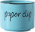 Farmhouse Paper Clip Holders,Ceramic Binder Clip Dispenser Organizer for Desk,Cute Office Push Pins Holder (Turquoise)...
