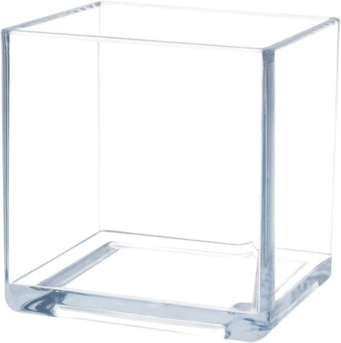 Royal Imports Flower Acrylic Vases Cubes, Decorative Centerpiece for Home or Wedding, Non Breakable Plastic, 5x5 - Clear...