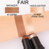 evpct 2Pcs Cream Contour Foundation Stick for Neutral Skin Highlighter & Bronzer Pen Face Brightens & Shades Pencil Highlighting Shade Longwear Ma...