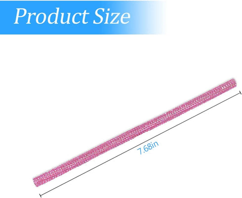 10 PCS Most Car Air Vent Outlet Trim,Bling, Rhinestone Air Conditioner Decoration Strip, Universal Bendable,Interior Accessories (Pink)...