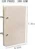 jooact Spiral Bound Hardcover Sketchbook 160GSM Thick Paper 120 Pages(60 Sheets) Sketchpad Artistic Drawing Painting Writing Paper for Kids Adults...
