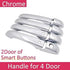 Signature Triple Chrome Plated Side Door Handle Cover Overlay Compatible with 300/300C 200 Avenger Caliber Journey Grand Caravan Magnum Grand Cher...