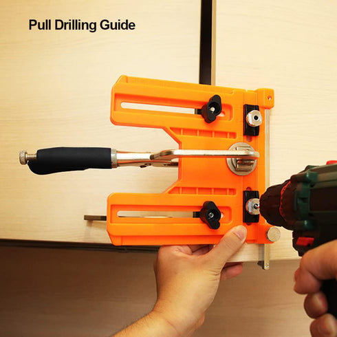 O'SKOOL Cabinet Hardware Jig Tool,Adjustable Drill Template Guide, Adjustable Punch Locator Drill, Knob and Pull Drilling Guide...