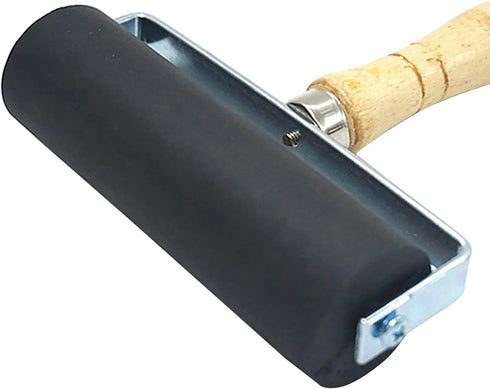3 Pack Rubber Brayer Roller,1.4/2.4/4 Inch Hard Rubber Brayer Rollers,Art Craft Roller for Printmaking,Ink,Wallpapers Stamping Gluing...
