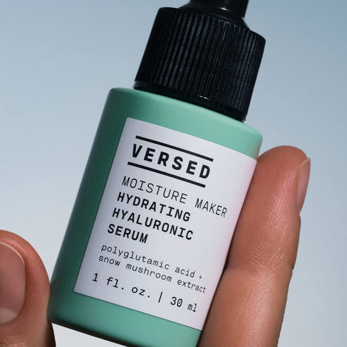 Versed Moisture Maker Hydrating Hyaluronic Serum - Lightweight Face Serum for Dry Skin, Moisturizing Polyglutamic Acid + Snow Mushroom Extract for...