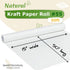 SMART&CASUAL 15" x 450" (37.5') Kraft Paper Roll for Art Craft Supplies Gift Wrapping Moving Packing Kids Painting Drawing Paint Easel Poster Char...