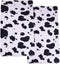 Soft Skin-friendly Printed Crib Sheet for Boys Girls,2 Pack Crib Mattress Sheet or Toddler Bed Sheet, Baby Fitted Crib Sheet (White Cow)...