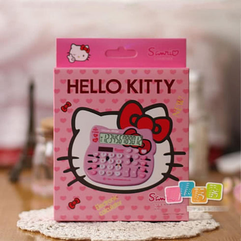 Hello Kitty Calculator,Xinyu Lighting Creative Cute Solar Calculator,12-bit Large LCD Screen, Suitable for Adults and Children?Solar and Battery P...