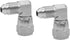 (2-PACK) 6500-04-04 Hydraulic Hose Adapter Fitting 1/4" Male JIC 37° Flare (7/16-20 UNF) × 1/4" Female JIC 37° Swivel Nut (7/16-20 UNF) 90° Elbow ...