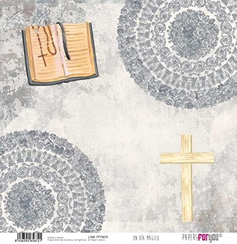 Papers For You - Vellum Scrapbooking Paper Kit | "A Child's Magic Day" Collection | Includes 6 Single Sided Vegetable Papers with Different Design...